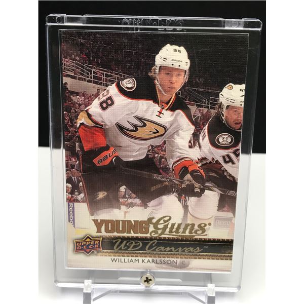 WILLIAM KARLSSON UPPER DECK YOUNG GUNS CANVAS ROOKIE CARD