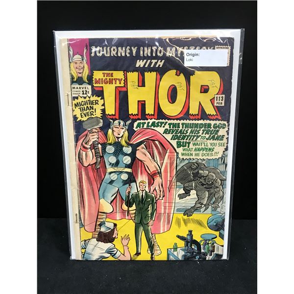 MARVEL COMICS JOURNEY INTO MYSTERY THE MIGHTY THOR NO.113