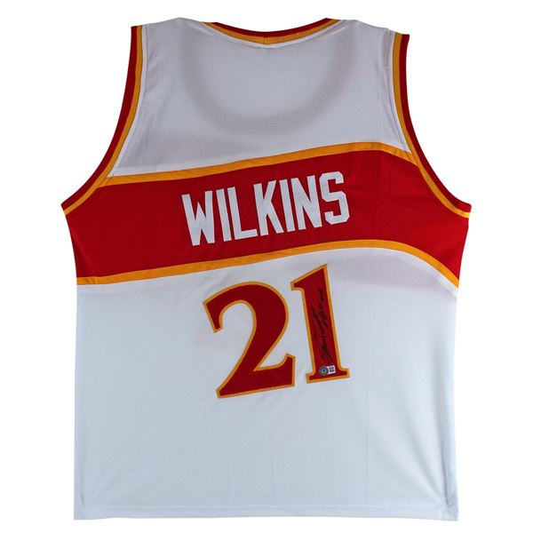 DOMINIQUE WILKINS SIGNED ATLANTA HAWKS JERSEY (BECKETT COA)