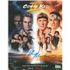 Image 1 : RALPH MACCHIO SIGNED KIRATE KID 8 X 10 (BECKETT COA)