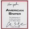 Image 2 : CHRIS KYLE SIGNED AND CUSTOM FRAMED AMERICAN SNIPER DISPLAY (24 X 31) BECKETT LOA