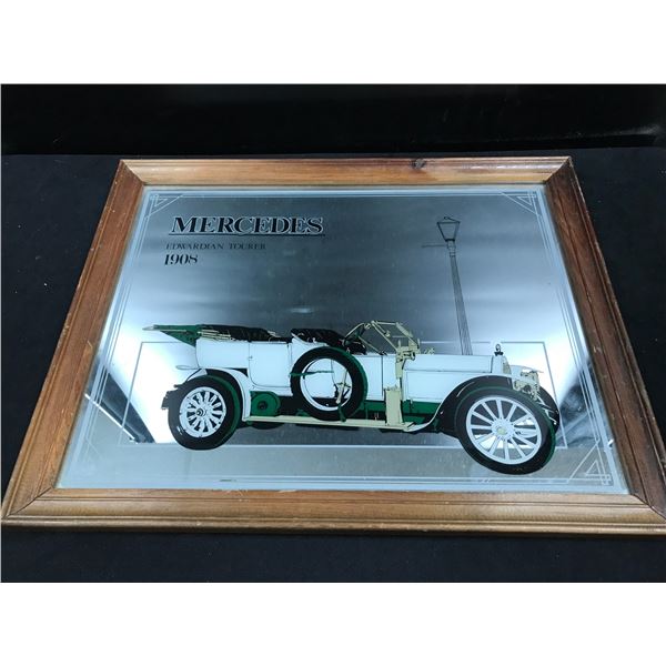 VINTAGE MERCEDES BAR MIRROR