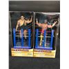 Image 1 : LOT OF 2 MATTEL WRESTLMANIA STATUES (ANDRE THE GIANT, RANDY MACHO MAN SAVAGE)