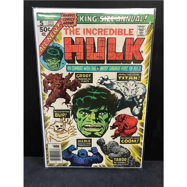 THE INCREDIBLE HULK #5   MARVEL COMICS