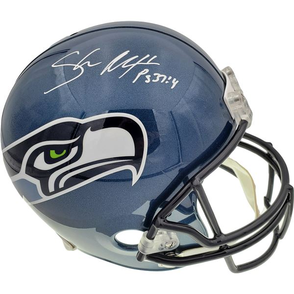 SHAUN ALEXANDER SIGNED SEATLE SEAHAWKS FULL SIZE HELMET (BECKETT COA)