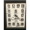 Image 2 : VINTAGE SKATE WITH THE GREAT SIGNED AND FRAMED 8 X 10 (BUCYK, KEON,SMITH, SMYL,MCLEAN...)