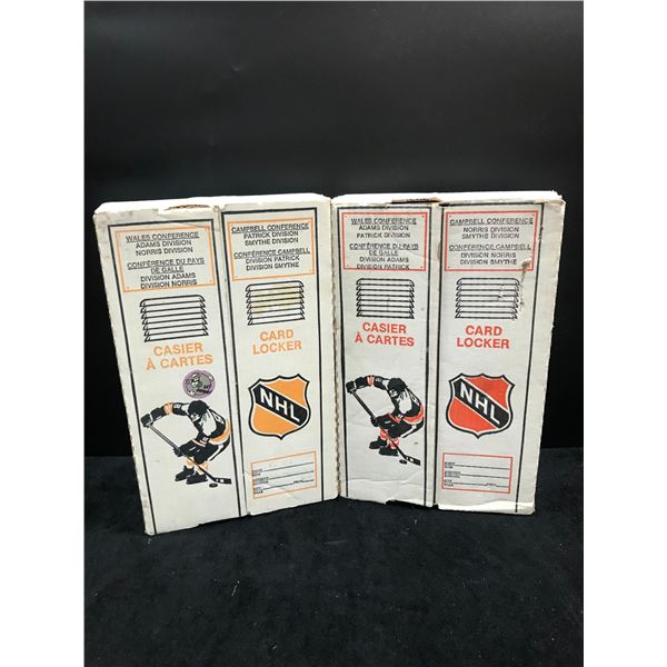 2 VINTAGE 1970'S NHL SPORTS CARD LOCKER BOXES