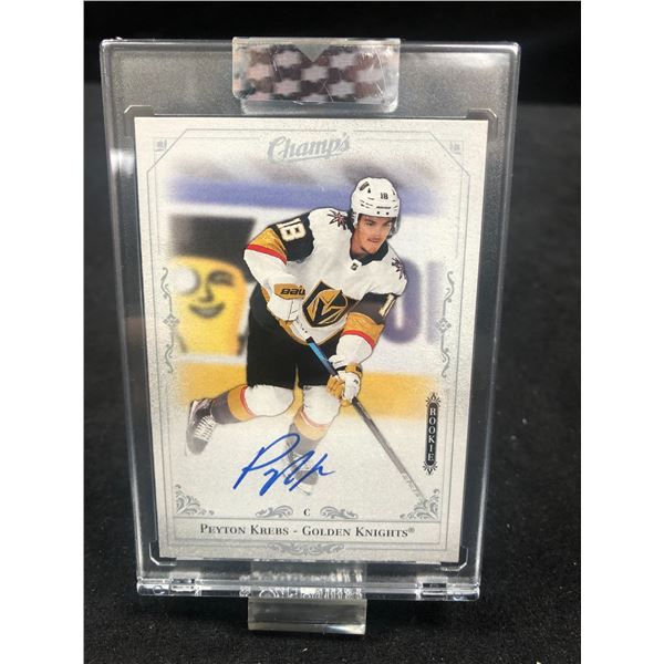 2020-21 UPPER DECK CLEAR CUT PEYTON KREBS