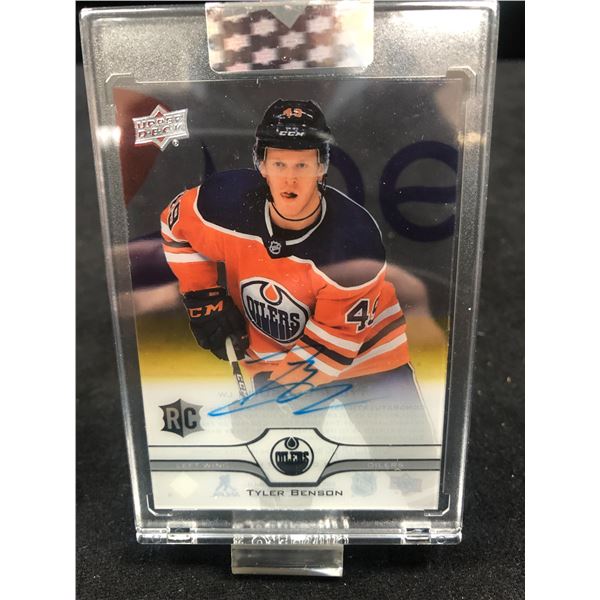 2020-21 UPPER DECK CLEAR CUT TYLER BENSON