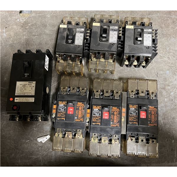 Lot of Fuji Circuit Breakers