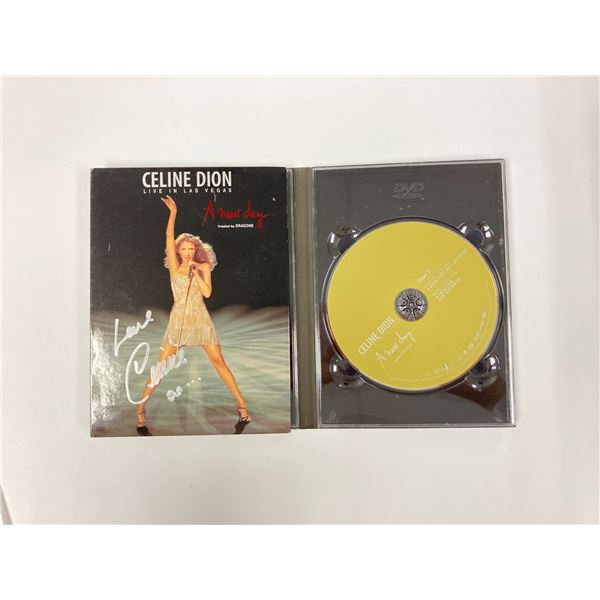 Autograph Signed Celine Dion Live in Las Vegas DVD