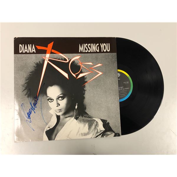 Autograph Signed Diana Ross Missing You Vinyl