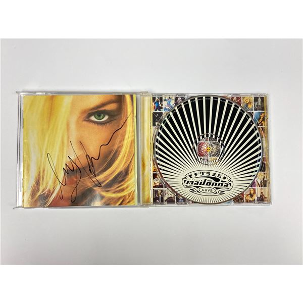 Autograph Signed Madonna Greatest Hits CD