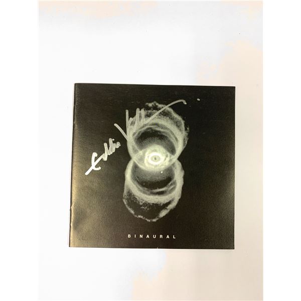 Autographed Binaural Eddie Vedder CD Booklet