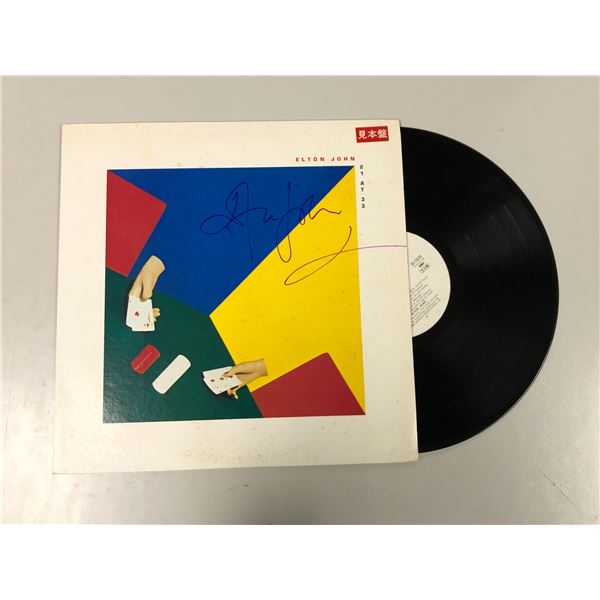 Autograph Signed Elton John 21 At 33 Vinyl