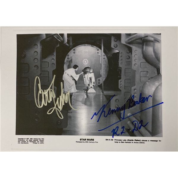 Autograph Signed Star Wars Press Kit Photo