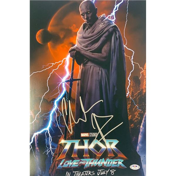 Autographed Thor Love and Thunder PSA Poster