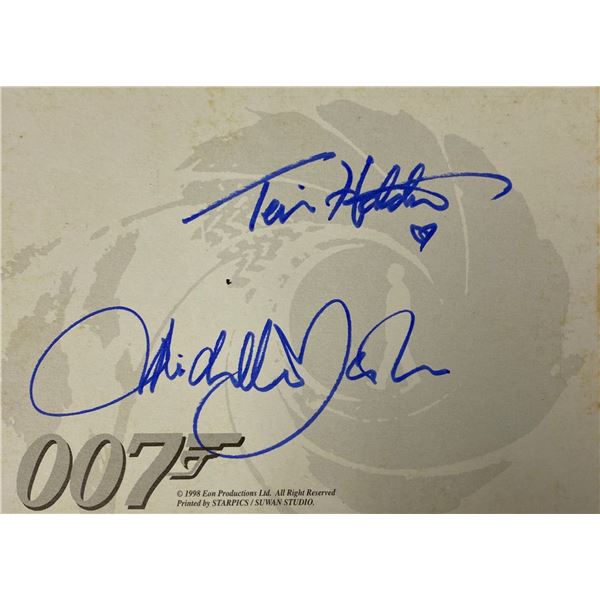 Tomorrow Never Dies Autograph  Autograph Signed Postcard