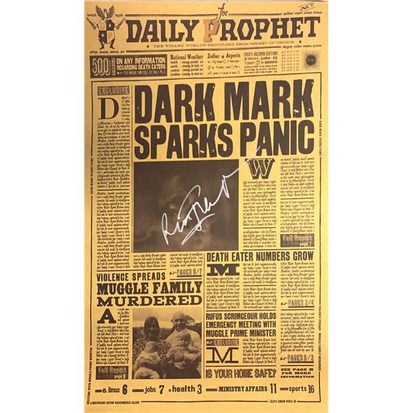 Autograph Harry Potter Newspaper Poster