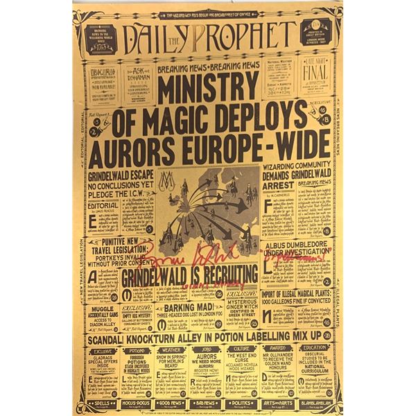 Autograph Harry Potter Newspaper Poster