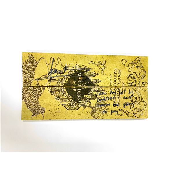 Autograph Harry Potter Jason Issac Map