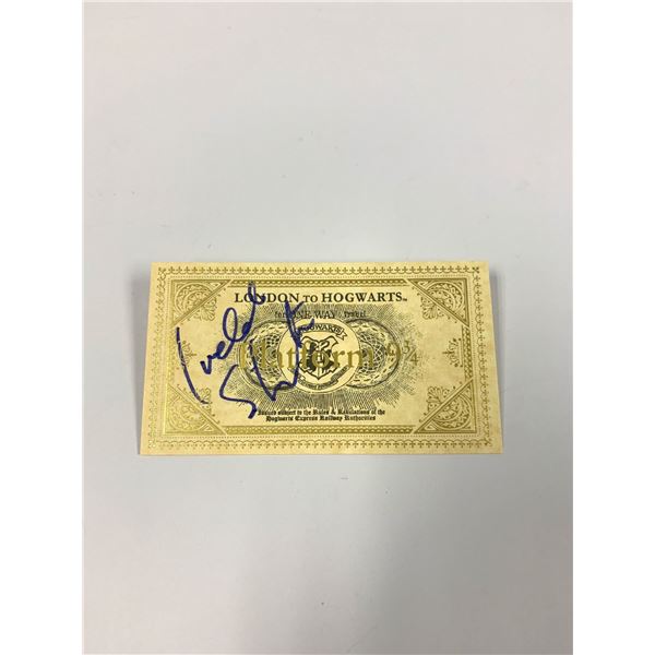 Autograph Signed Harry Potter Train Ticket Staunton