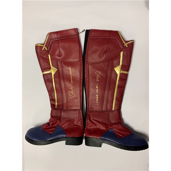 Autograph Captain Marvel Brie Larson Shoes