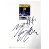 Image 1 : Autograph Signed Script Cover Rocky II