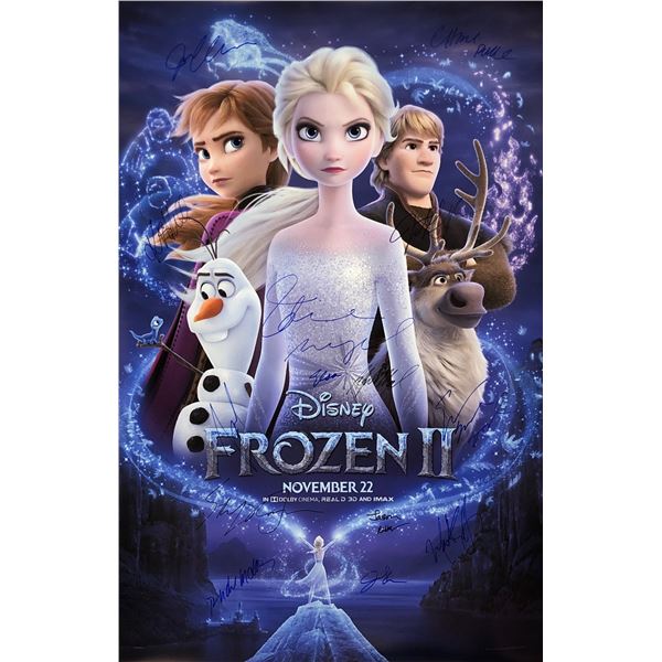 Autographed Frozen 2 Idina Menzel Poster