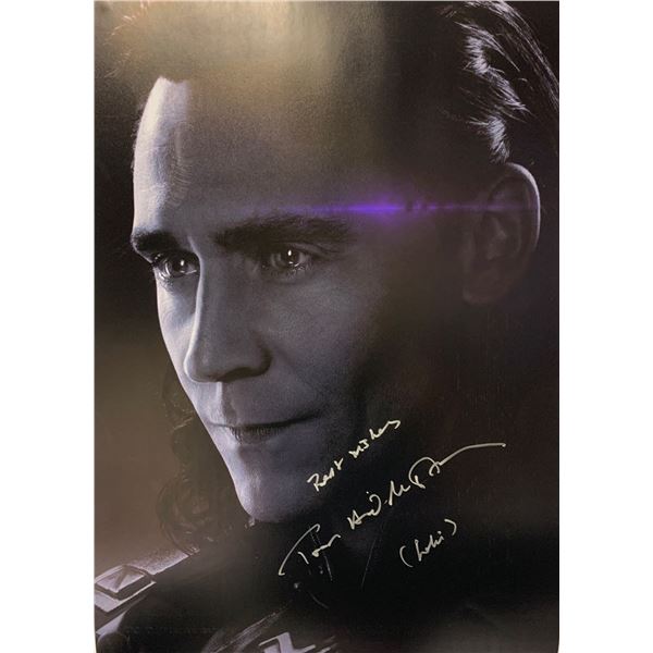 Autographed Avengers Endgame Tom Hiddleston Poster