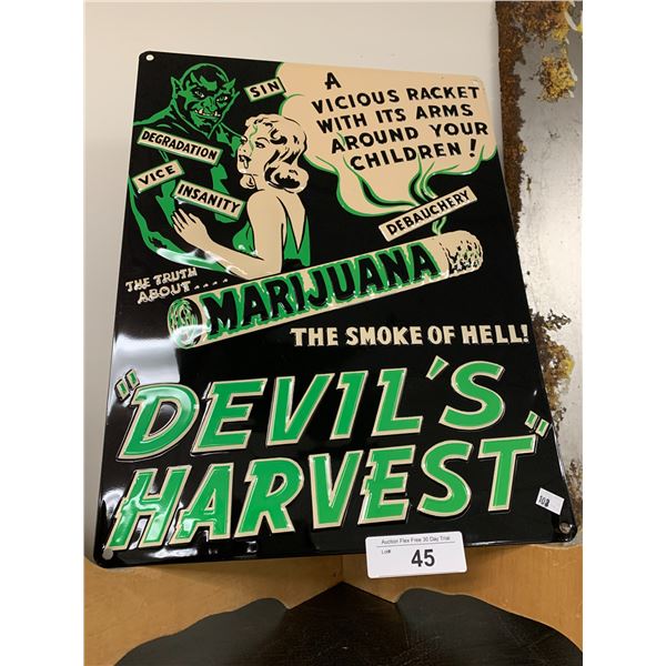 AWESOME REPRODUCTION TIN SIGN