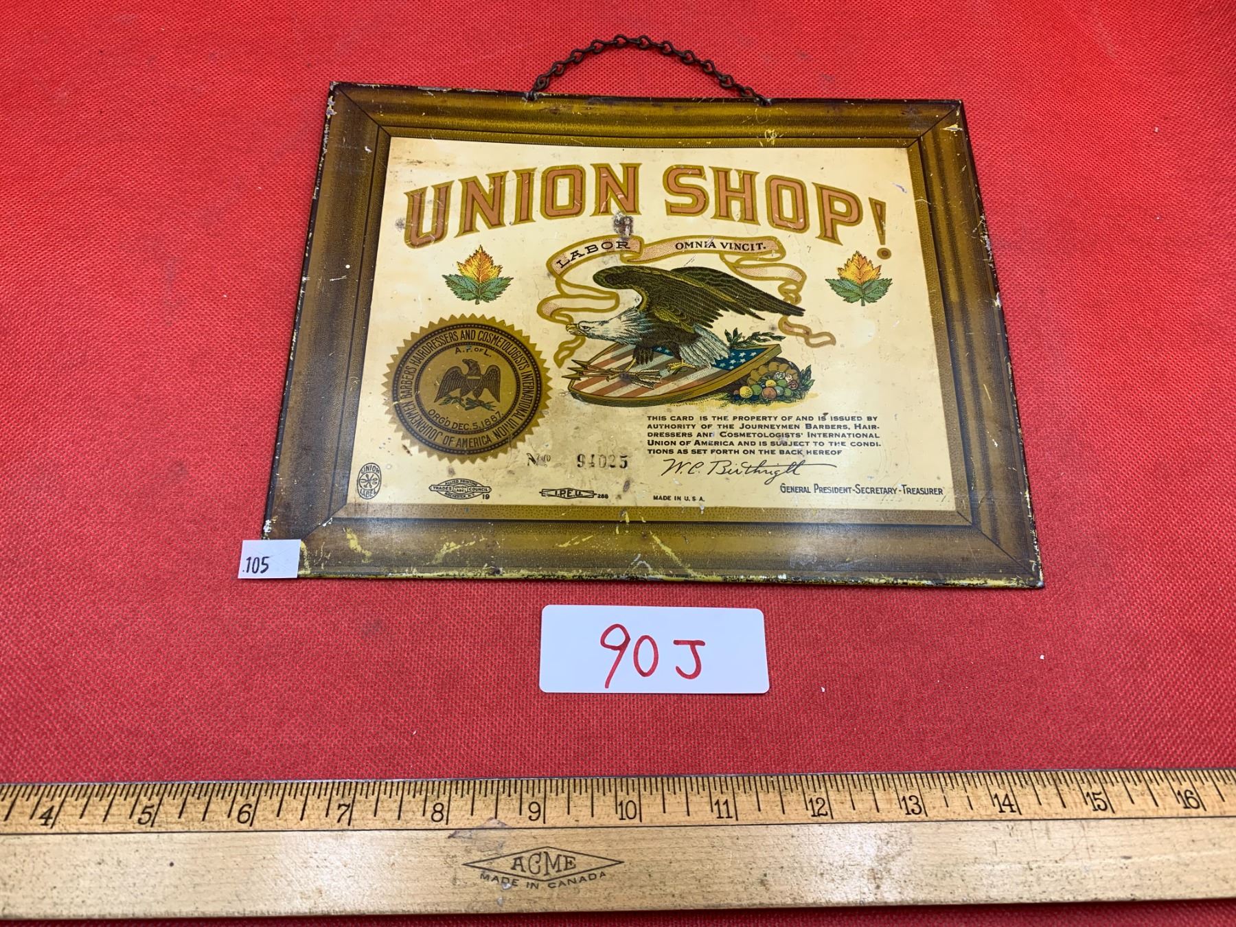 OLD AND RARE UNION SIGN