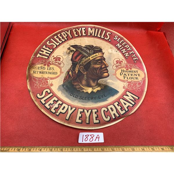 SLEEPY EYE MILLS CARD BOARD ADVERTISMENT