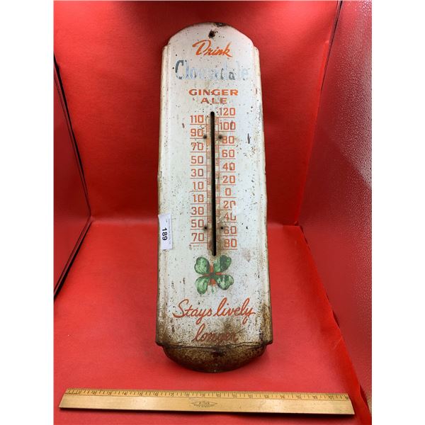 RARE CLOVERDALE GINGERALE THERMOMATER