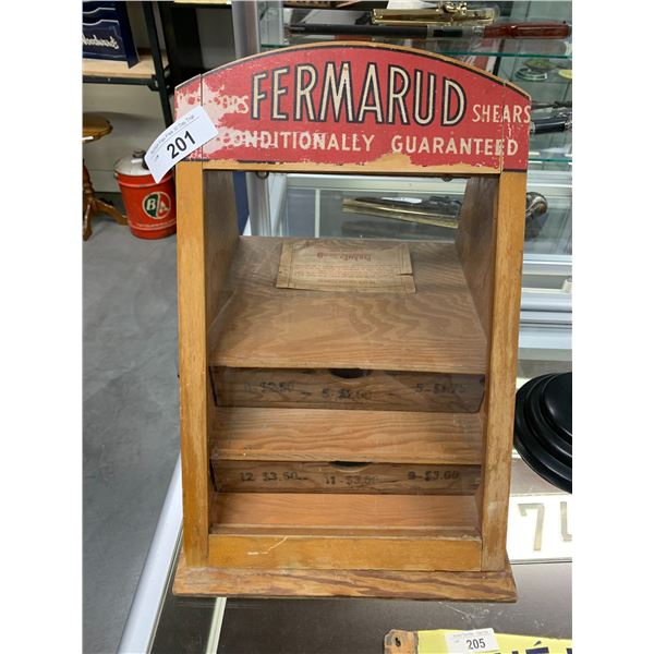 ANTIQUE GLASS AND WOOD DISPLAY CABNIT