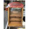 Image 1 : ANTIQUE GLASS AND WOOD DISPLAY CABNIT