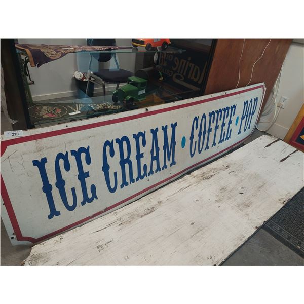 VINTAGE WOODEN CONCESSION SIGN
