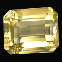 27.60ct   Dazzing Octagon Facet Top Yellow Citrine  (GEM-15943)