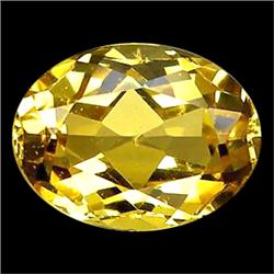  0.98ct Top AAA Oval Yellow Beryl Tanzania VVS (GEM-11696)