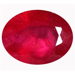 5.65ct Oval Natural Blood Red Ruby From Mozambique (GEM-13406)