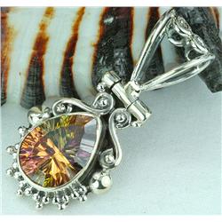 44ctw  Four Season Mystic Topaz Sterling Pendant (JEW-1309)