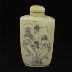 Kamasutra Chinese Bone Snuff Bottle  (CLB-535)