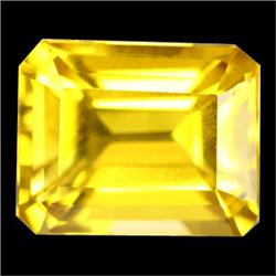 3ct Golden Yellow Emerald Cut Citrine (GMR-0473)