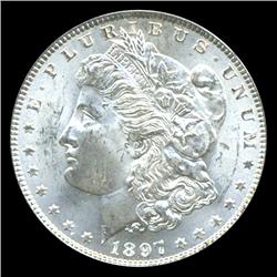1897 Morgan Dollar Graded NGC MS64 Scarce Variety (COI-5064)