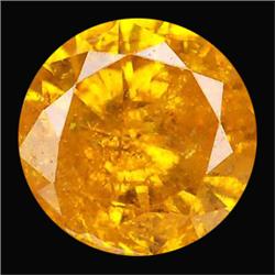 0.13ct Round Cut Unheated Yellow Diamond (GEM-12592)