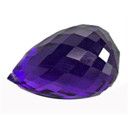 18.5ct Fantastic Briolette Drill Purple Amethyst Uruquay (GEM-14220)