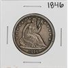 Image 1 : 1846 Tall Date Seated Liberty Half Dollar Coin