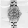 Image 3 : Rolex Ladies Stainless Steel Slate Grey Diamond Datejust Wristwatch