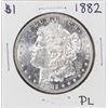 Image 1 : 1882 $1 Morgan Silver Dollar Coin Proof Like