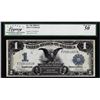Image 1 : 1899 $1 Black Eagle Silver Certificate Note Fr.236 Legacy About New 50